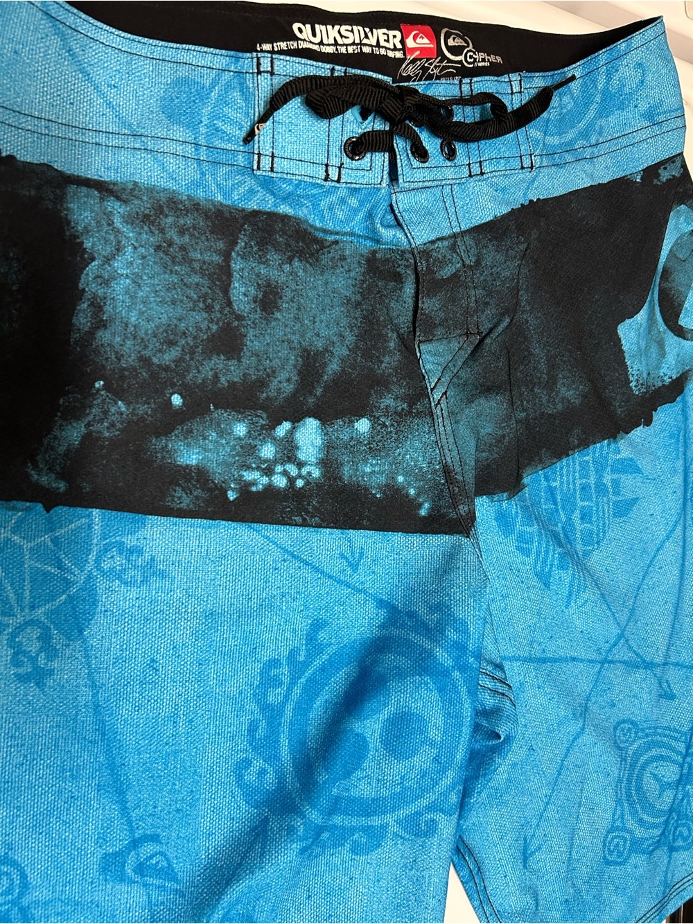 Quiksilver Cypher Kelly Slater Board Shorts Men's Size 33 Diamond Dob